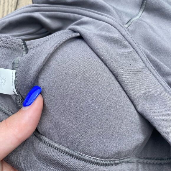 NWT aerie extra small charcoal grey real me medium support padded sports bra - Picture 5 of 5